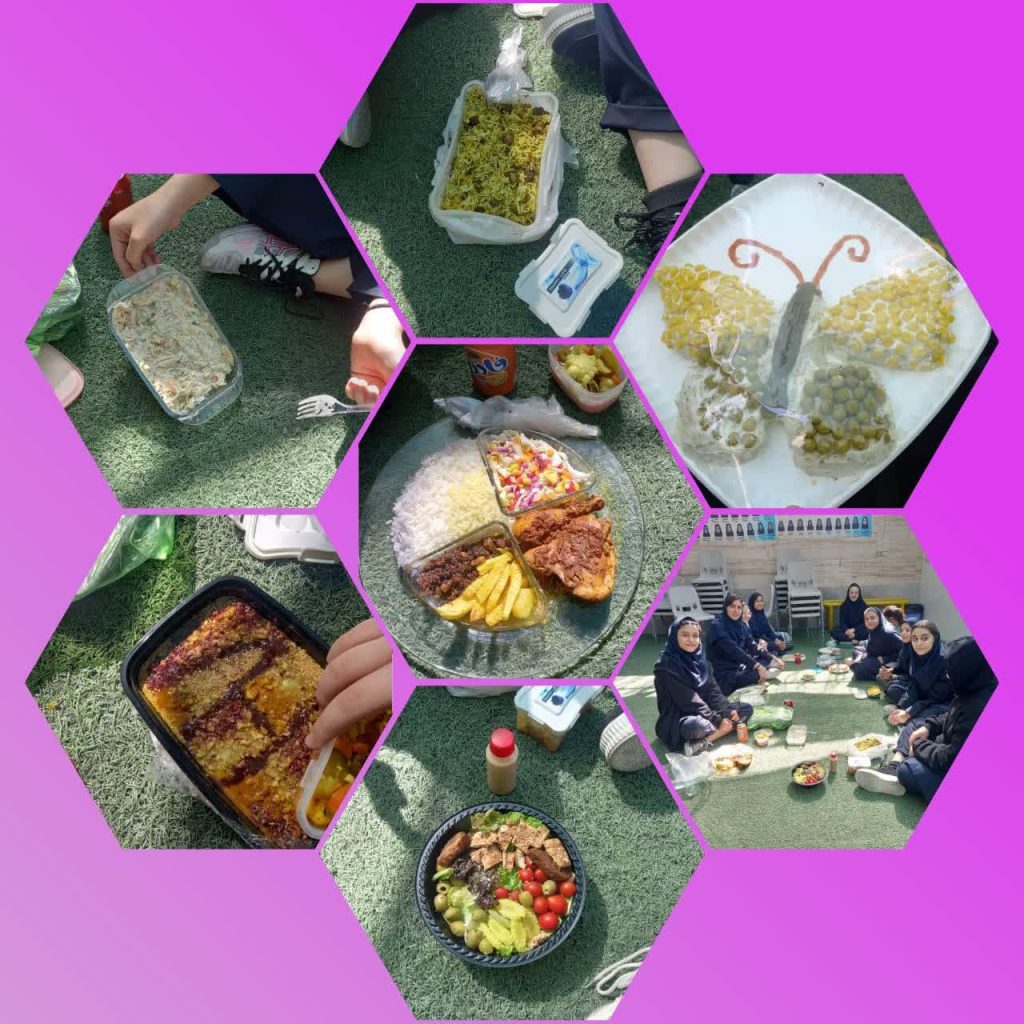 فستیوال  غذای خانگی پایه هشتم دبیرستان دخترانه نجمه سال تحصیلی 1404-1403